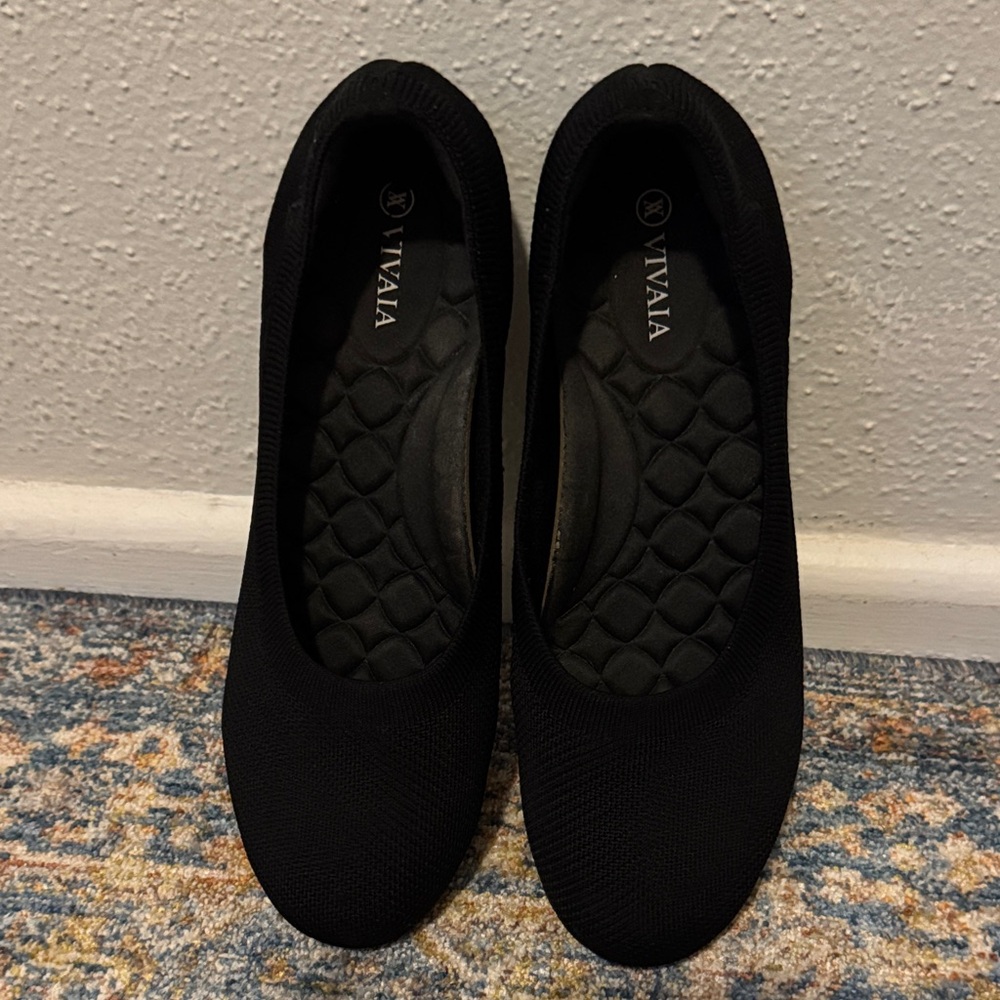 Vivaia Round-Toe Black Flats (Claire) Women's Size 42 or US 10.5 - Picture 3 of 17
